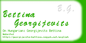 bettina georgijevits business card